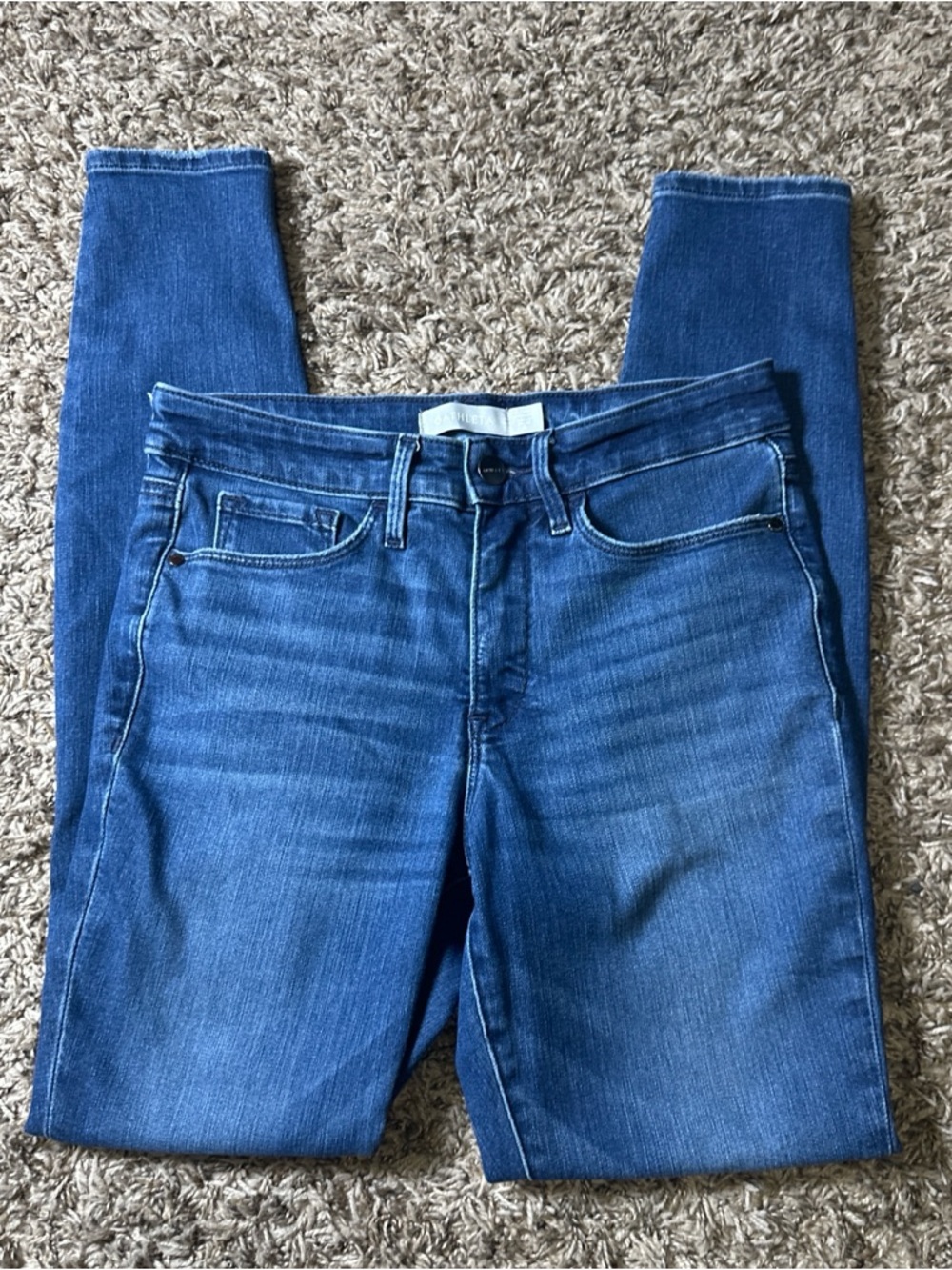Athleta Women's Skinny High-Rise Jeans in Medium Blue Wash Size 4